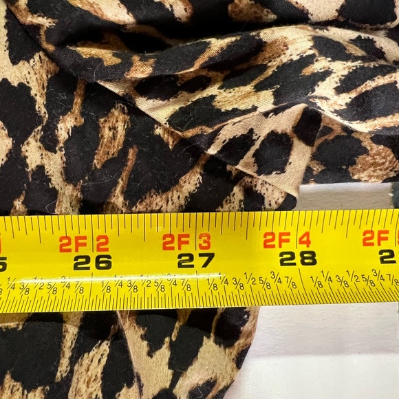 Lane Bryant button up leopard print top 28 cotton plus casual office work - Picture 8 of 8